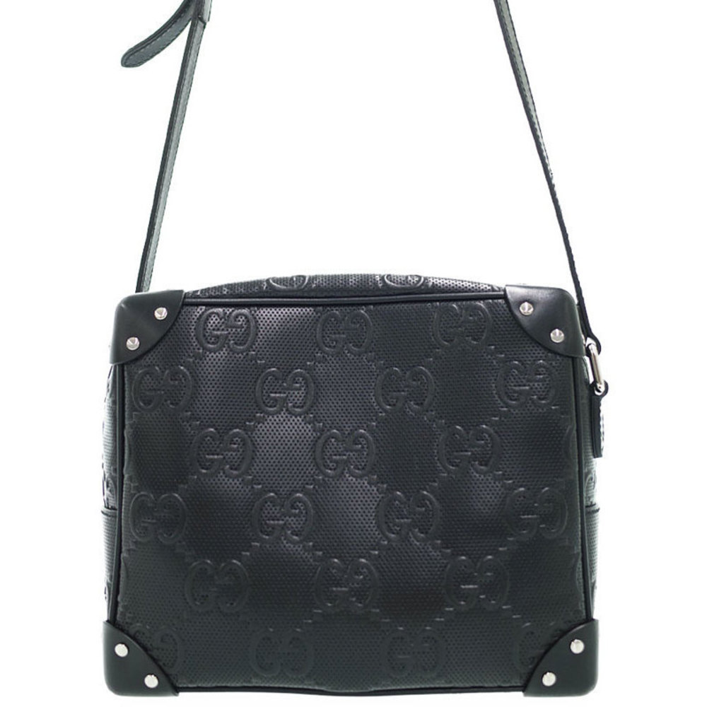 Gucci GG Embossed Leather Shoulder Bag